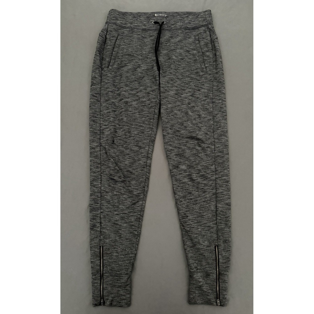 Athleta Metro Street Jogger Women's Size Small Tall Heather Gray Zip Ankle Pants